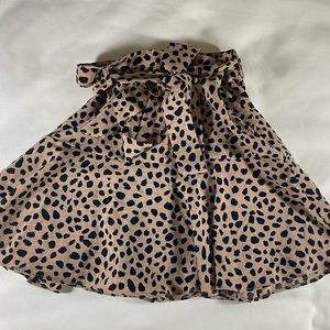 Printed tie wrap skort S/M